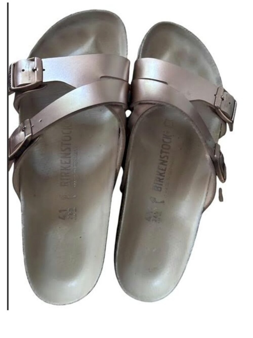 Birkenstock Women’s Size 41 EUYao Balance Rose Gold Slides Size 10.5